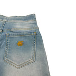 Etro Short Tinta Unita In Denim per Bambina GW6A49X AZZURRO ETRO 