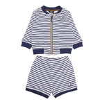 K-Way Completo 2 Pezzi Felpa-Bermuda per Neonato K4124WW BIANCO K-WAY 