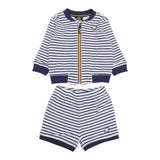 K-Way Completo 2 Pezzi Felpa-Bermuda per Neonato K4124WW BIANCO K-WAY 