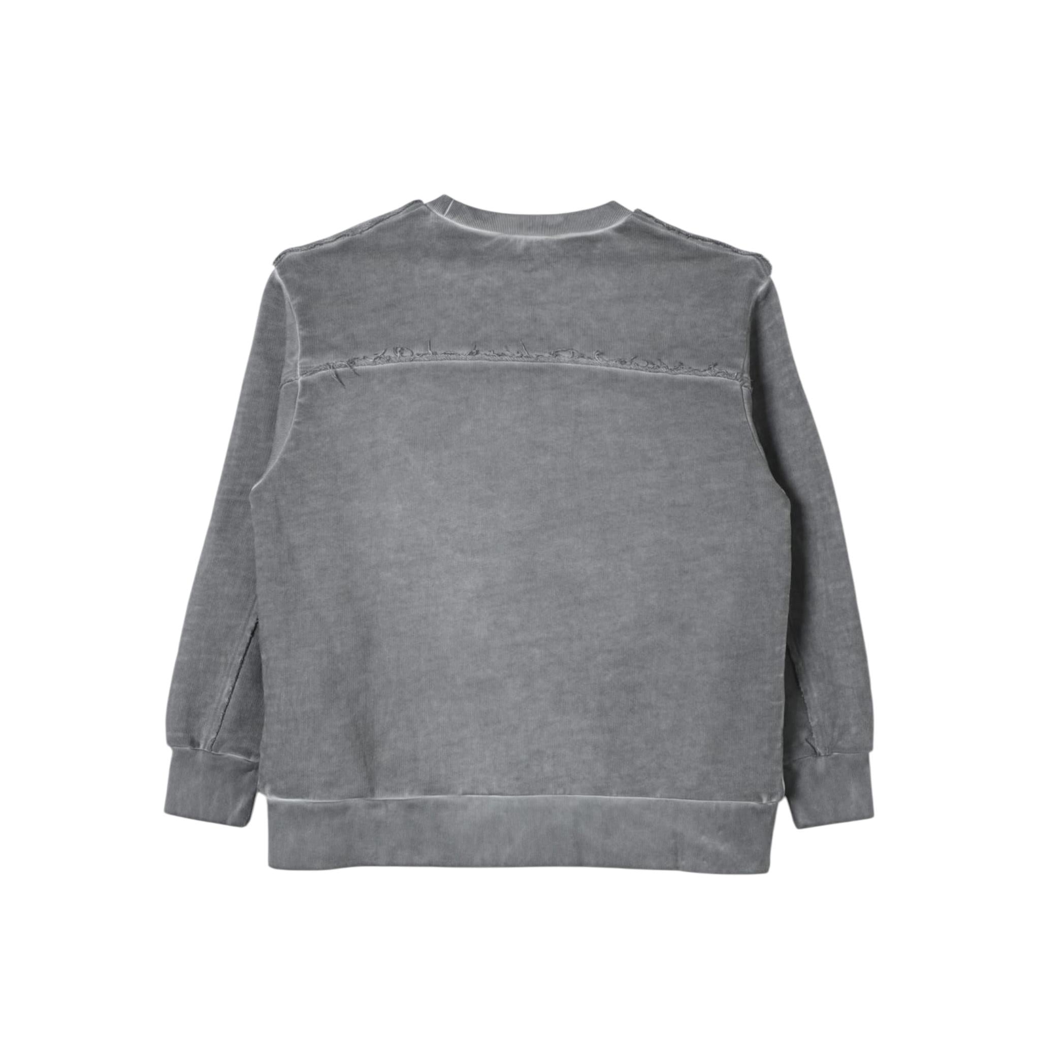 N°21 felpa tinta unita girocollo con stampa Grigio per Bambino N21970 GRIGIO N°21 