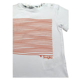 Siviglia T-Shirt Girocollo Tinta Unita con Stampa per Bambino SVNTS17283J BIANCO SIVIGLIA 