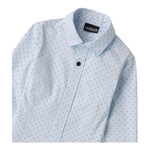 Sarabanda Camicia Manica Lunga Tinta Unita Fantasia Pois per Bambino 0A124 AZZURRO SARABANDA 