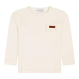 TRUSSARDI shirt tinta unita girocollo con logo Bianco per Neonato TIA24044TS BIANCO TRUSSARDI 