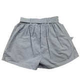 Philosophy Short Two-Tone Striped Pattern White/Blue For Girls