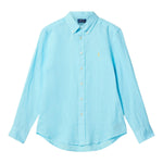 Ralph Lauren Camicia Manica Lunga Tinta Unita per Bambino 322967600007 AZZURRO RALPH LAUREN 