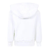 Barrow Kids Felpa Chiusa Tinta Unita con Cappuccio E Stampa per Bambino S5BKJUHS062 BIANCO BARROW KIDS 