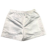 Twinset Short Solid Color With Elastic Waist White For Girls
