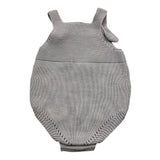 Valentina Bebes Plain Blue Sleeveless Romper For Newborn Baby Girl