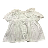 Wedoble Cream Solid Color Half Sleeve Shirt For Baby Girl