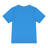 Saint Barth T-Shirt Girocollo Tinta Unita con Logo per Bambino DOVERLJR COBALTO SAINT BARTH 