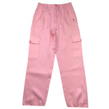 Liu Jo Solid Color Trousers With Pink Belt For Girls