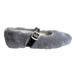 DOU DOU ballerina tinta unita peluche con fibia Grigio per Bambina 24BALL445 GRIGIO DOU DOU 