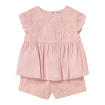 Mayoral Completo 2 Pezzi Camicia-Short Tinta Unita per Neonata 1261 ROSA MAYORAL 