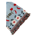 VICOLO short in maglia tinta unita con stampa Azzurro per Bambina 3142SW00050 AZZURRO VICOLO 