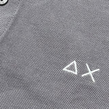 Suns68 Polo Mezza Manica Tinta Unita con Logo per Bambino CPA35301 GRIGIO SUNS68 
