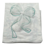 Le Bebe Coperta Tinta Unita con Fantasia Fiocchi per Neonata LBG5615X BIANCO LE BEBE 