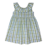 Zhoe &amp; Tobiah White Ruffle Striped Sleeveless Dress For Girls