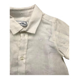 Tartine Et Chocolat Cream Colored Half Sleeve Shirt for Newborns