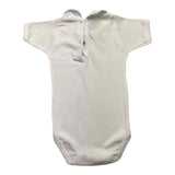 Babidu Body Mezza Manica Tinta Unita Con Colletto Bianco Per Neonato