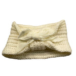 CND fascia capelli tinta unita con pon pon Panna per Bambina 738979 PANNA CND 