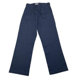 pantalone tinta unita con elastico in vita PP4073 BLU PAOLO PECORA 
