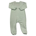 BAMBOOM+BABIES tutina manica lunga tinta unita con bottoni Verde acqua per Neonato 570A VERDE ACQUA BAMBOOM+BABIES 