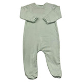 BAMBOOM+BABIES tutina manica lunga tinta unita con bottoni Verde acqua per Neonato 570A VERDE ACQUA BAMBOOM+BABIES 