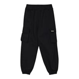 Disclaimer Pantalone Tinta Unita con Elastico In Vita per Bambina 25EDK58536 NERO DISCLAIMER 