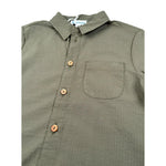 Lalalu' Camicia Mezza Manica Tinta Unita per Bambino CML150PBX VERDE LALALU' 