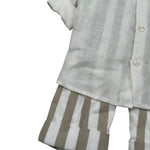 Marlu' Completo 3 Pezzi Camicia-Pantalone-Papillon per Neonato ES2971 PANNA MARLU' 