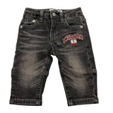 ICEBERG jeans tinta unita con girovita regolabile Nero per Neonato PTICE5308BX NERO ICEBERG 