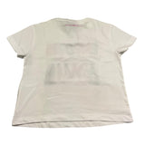 Emporio Armani T-Shirt Girocollo Tinta Unita con Ricami Logo per Bambina 3R3T7U BIANCO EMPORIO ARMANI 