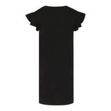 John Richmond Abito Tinta Unita con Stampa per Bambina RGP25159VEX NERO JOHN RICHMOND 