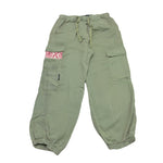 Replay Pantalone Tinta Unita con Elastico In Vita per Bambina SG9424 VERDE REPLAY 