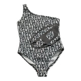 Diesel One Piece Swimsuit Solid Color Logo White For Girls