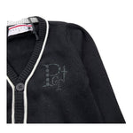 CESARE PACIOTTI cardigan tinta unita con profili in contrasto Nero per Neonato MGP5359BNX NERO CESARE PACIOTTI 