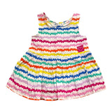 Agatha Ruiz White Fantasy Print Sleeveless Dress For Baby Girl