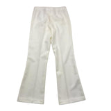 Twinset Plain Flared Trousers With Elastic Waist White For Girls