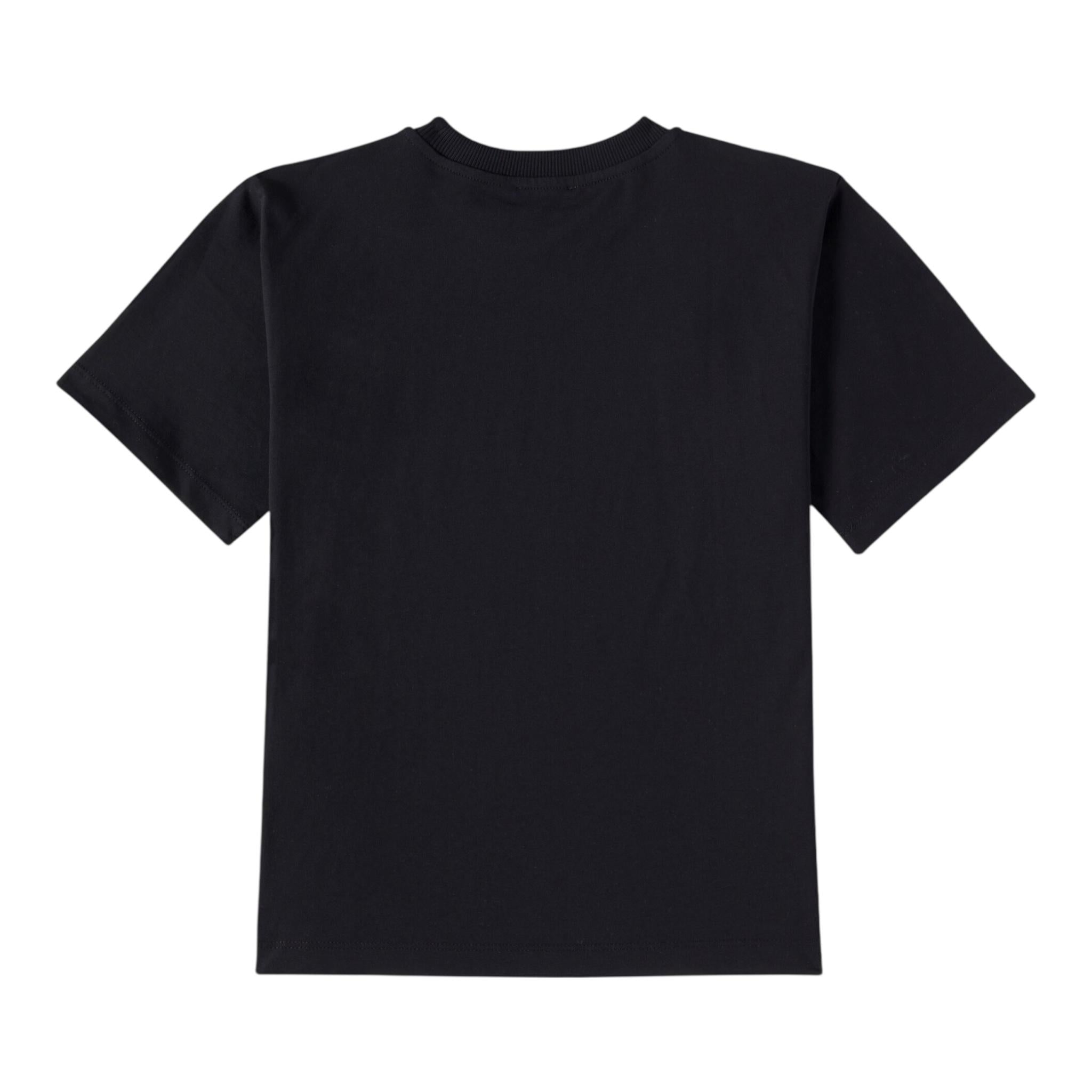 Moschino T-Shirt Girocollo Tinta Unita con Stampa per Bambino HRM050X NERO MOSCHINO 