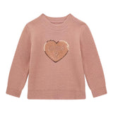 GUESS maglia girocollo tinta unita con stampa Rosa per Neonata K4BR02Z3220 ROSA GUESS 
