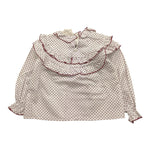 LA STUPENDERIA camicia manica lunga tinta unita fantasia floreale Bianco per Bambina TJCM44XN BIANCO LA STUPENDERIA 