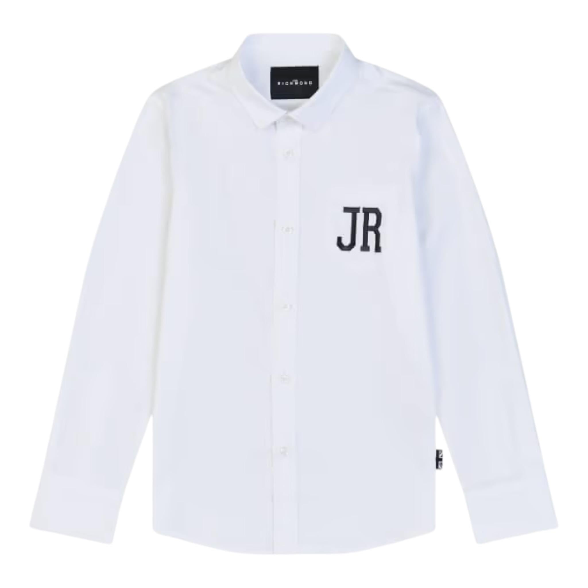 John Richmond Camicia Tinta Unita con Logo per Bambino RBP25028CAXX BIANCO JOHN RICHMOND 
