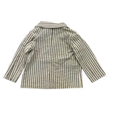 Zhoe &amp; Tobiah Cream Striped Solid Color Jacket For Baby