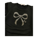 LIU JO felpa chiusa girocollo tnta unita con brillantini Nero per Bambina KF4108XXXX NERO LIU JO 