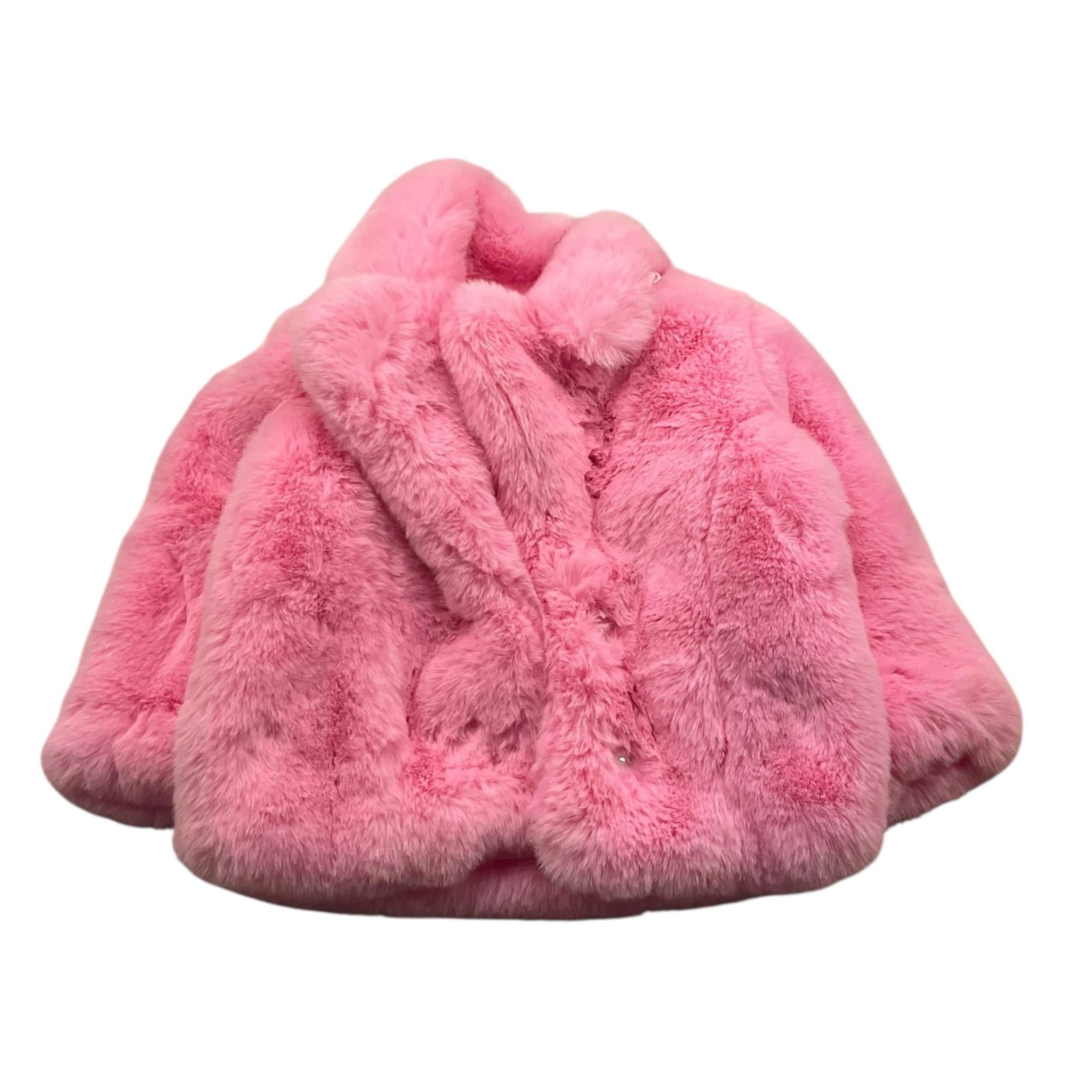 FUN & FUN giubbino pelliccia tinta unita con zip Rosa per Neonata FNBJK12695 ROSA FUN & FUN 