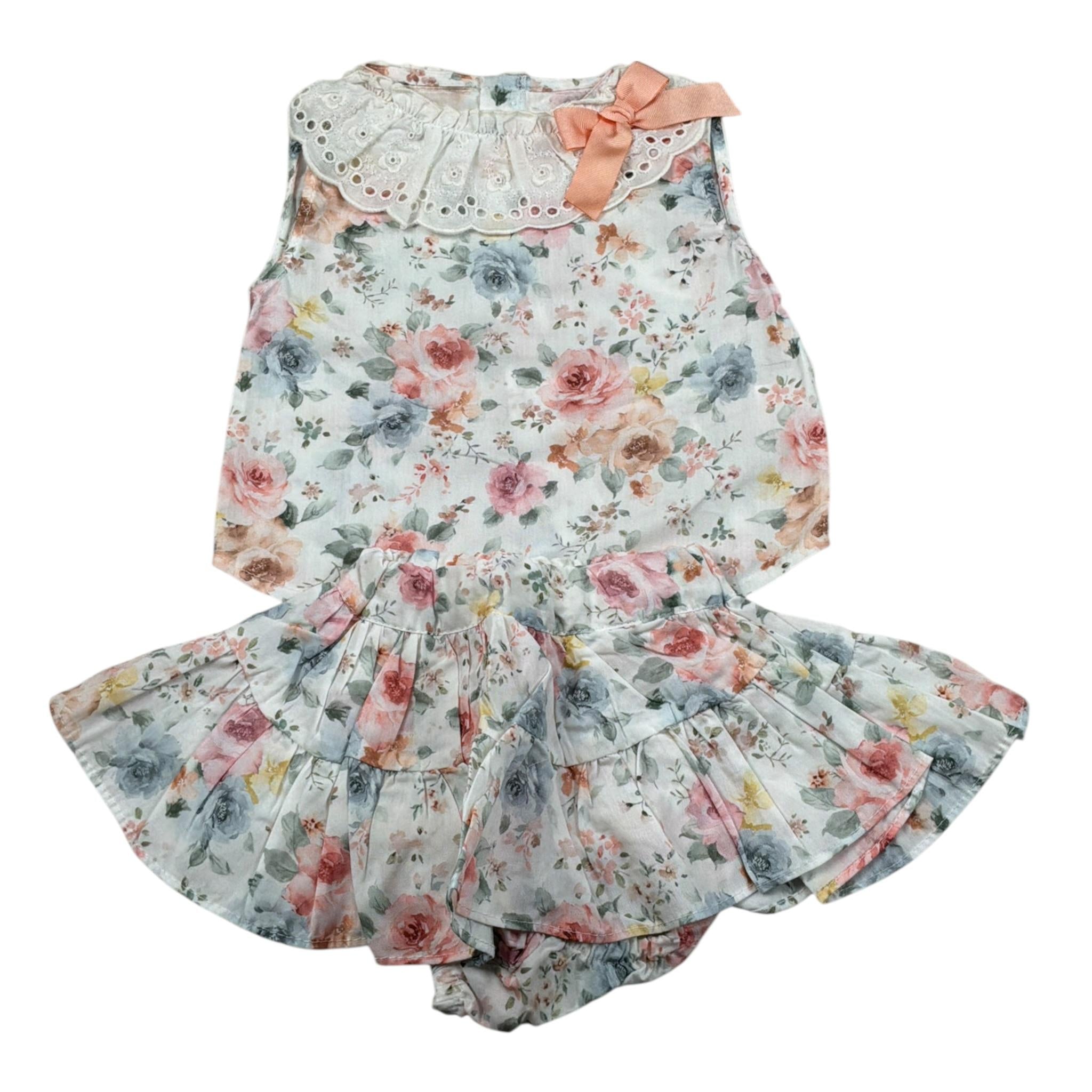 Valentina Bebes Completo 2 Pezzi Camicia-Culotte Bianco per Neonata KTM219 BIANCO VALENTINA BEBES 