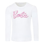 MONNALISA shirt girocollo tinta unita con stampa Bianco per Bambina 11D644 BIANCO MONNALISA 