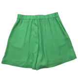 Liu Jo Short Model Solid Color Skirt With Elastic Waist Green For Girls