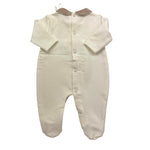 NINNAOH tutina tinta unita con stampa Bianco per Neonato I23215T BIANCO NINNAOH 