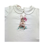 Liu Jo T-Shirt Girocollo Tinta Unita con Stampa per Neonata HA5065 BIANCO LIU JO 